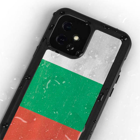 Bulgarian Flag Distressed iPhone 12 Mini Waterproof Case